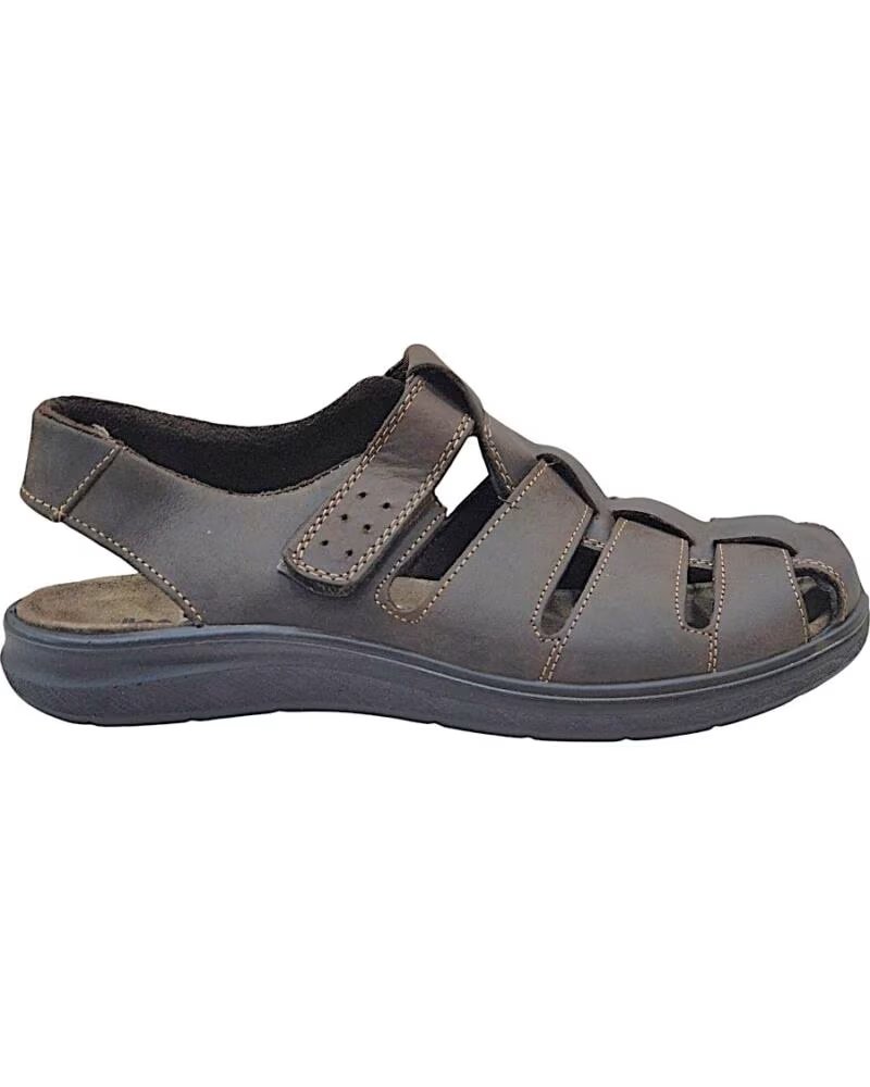 IMAC HERREN LEDERSANDALEN 474 117 BRAUN 3