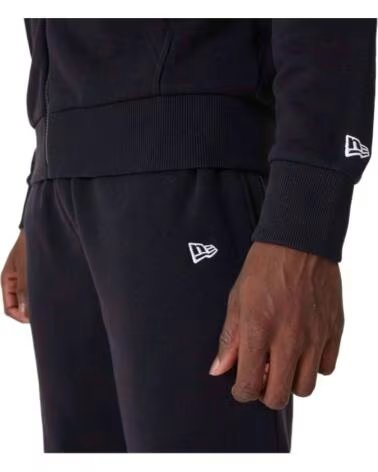 NEW ERA FELPA CON CAPPUCCIO E ZIP OUTERWEAR UOMO NERO NEGRO