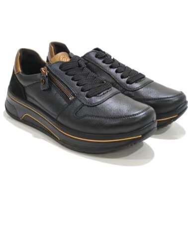 ARA SHOES SNEAKERS IN PELLE DA DONNA NERO NEGRO
