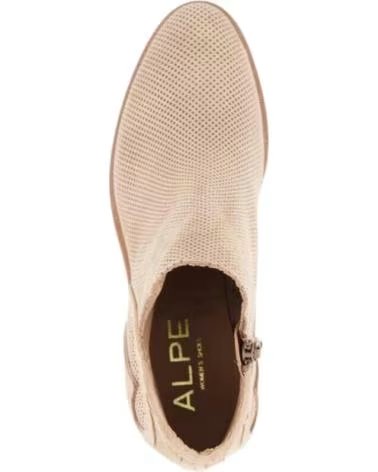 ALPE BOTINS DE SALTO EM CAMURÇA BEGE PARA MULHER BEIG