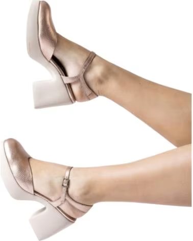 WONDERS CHAUSSURES MÉTALLISÉES À TALON MAX POUR FEMME RAME