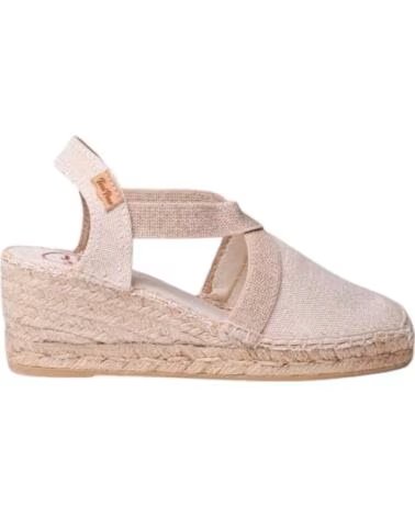 TONI PONS ALPARGATAS DE CUÑA DE MUJER EN CRUDO BEIGE