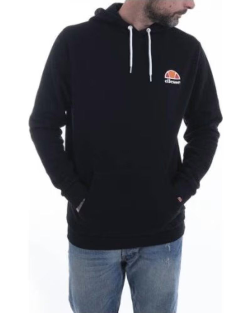 ELLESSE FELPA TOCE OH NERO ANTRACITE SHS02216-001 CON CAPPUCCIO
