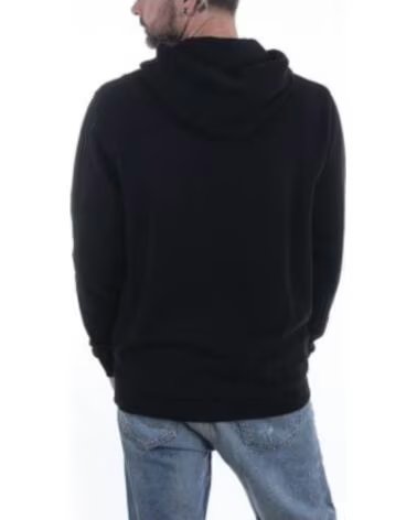 ELLESSE FELPA TOCE OH NERO ANTRACITE SHS02216-001 CON CAPPUCCIO