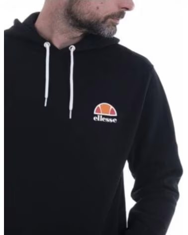 ELLESSE FELPA TOCE OH NERO ANTRACITE SHS02216-001 CON CAPPUCCIO