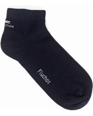 FLUCHOS Calcetines 080-Ca0010 Tobillero en negro para hombre NAVY-RAYAS