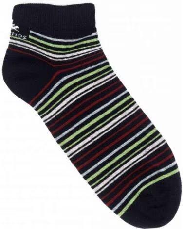 FLUCHOS Calcetines 080-Ca0010 Tobillero en negro para hombre NAVY-RAYAS