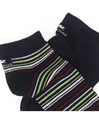 FLUCHOS Calcetines 080-Ca0010 Tobillero en negro para hombre NAVY-RAYAS