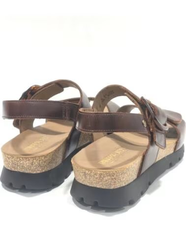 PANAMA JACK SANDALES EN CUIR POUR FEMME MARRON MARRóN