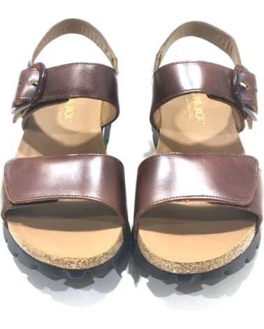 PANAMA JACK SANDALES EN CUIR POUR FEMME MARRON MARRóN