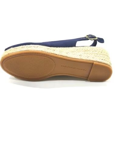 TOMMY HILFIGER ESPADRILLAS IN JUTA DA DONNA FW09228 BLU AZUL