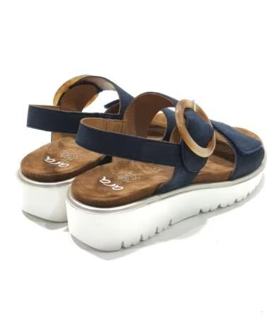 SANDALO DA DONNA ARA SHOES IN BLU CON FIBBIA DECORATIVA AZUL