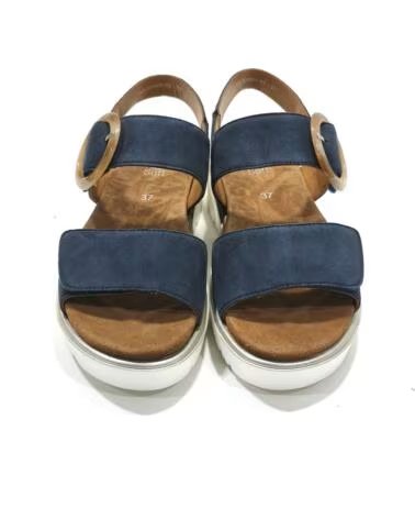 SANDALO DA DONNA ARA SHOES IN BLU CON FIBBIA DECORATIVA AZUL