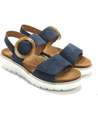 SANDALO DA DONNA ARA SHOES IN BLU CON FIBBIA DECORATIVA AZUL