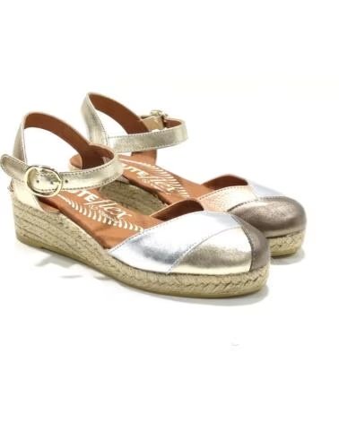 VIGUERA SANDALES COMPENSÉES POUR FEMME COULEUR MÉTAL METAL