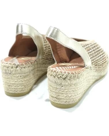 VIGUERA ESPADRILLE COMPENSÉE OR FEMME ORO