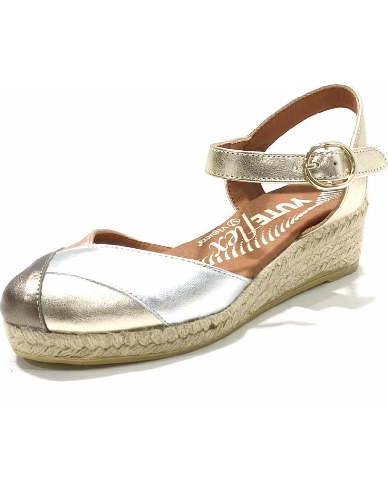 VIGUERA SANDALES COMPENSÉES POUR FEMME COULEUR MÉTAL METAL
