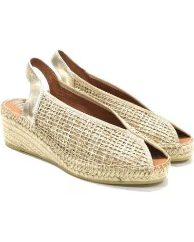 VIGUERA ESPADRILLE COMPENSÉE OR FEMME ORO