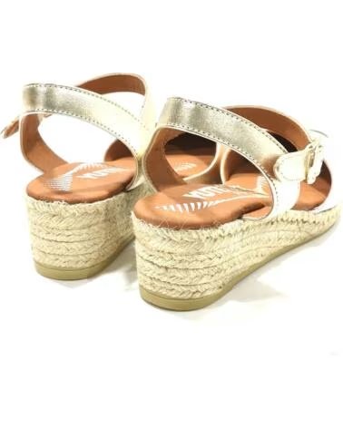 VIGUERA SANDALES COMPENSÉES POUR FEMME COULEUR MÉTAL METAL