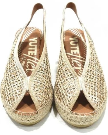 VIGUERA ESPADRILLE COMPENSÉE OR FEMME ORO