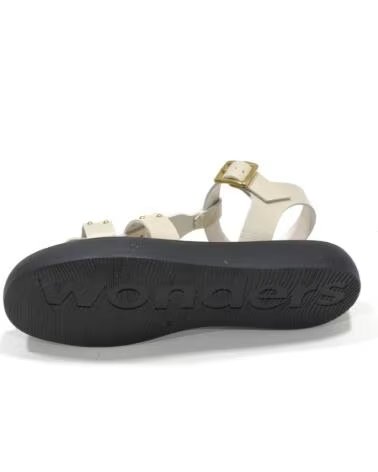 SANDALI IN PELLE BIANCA WONDERS DA DONNA BLANCO