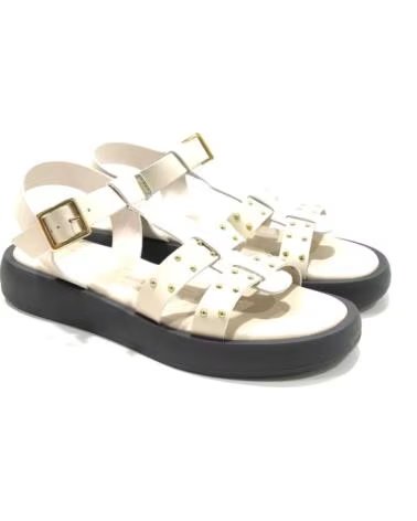 SANDALI IN PELLE BIANCA WONDERS DA DONNA BLANCO