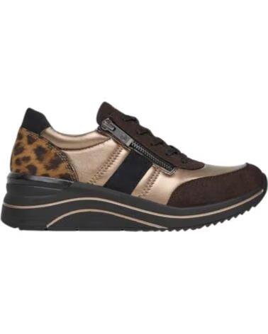 REMONTE SCARPE DA DONNA CON LACCI E CERNIERA MARRONE MARRóN
