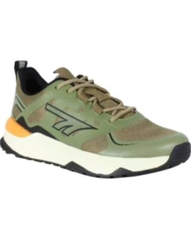 HI-TEC CHAUSSURES DE COURSE SENSOR TRAIL VERT KHAKI O090212-001 BAREFOOT HOMME