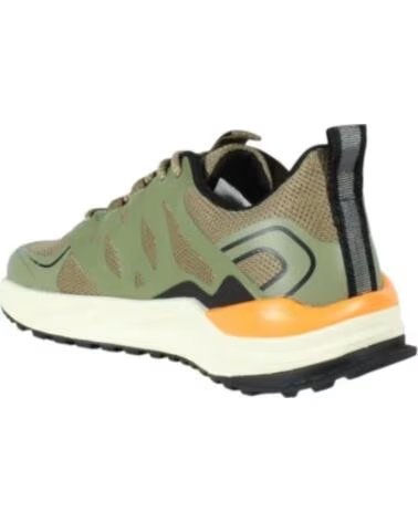 HI-TEC CHAUSSURES DE COURSE SENSOR TRAIL VERT KHAKI O090212-001 BAREFOOT HOMME