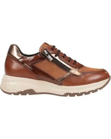 FLUCHOS ZAPATILLAS DE PIEL PARA MUJER COLOR MARRÓN