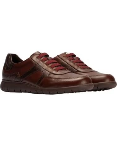 PITILLOS ZAPATILLAS CASUAL DE PIEL PARA MUJER ROJO