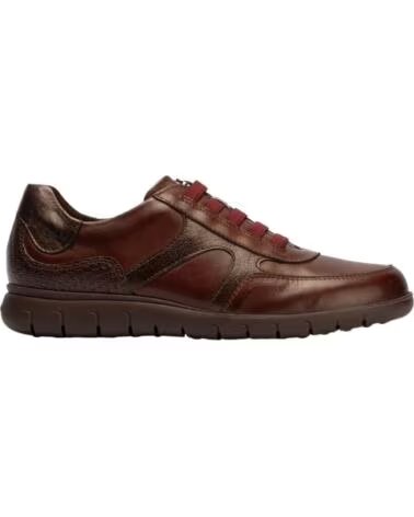PITILLOS ZAPATILLAS CASUAL DE PIEL PARA MUJER ROJO