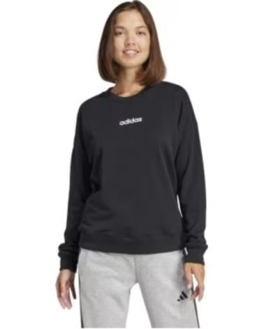 ADIDAS SWEATSHIRT LIN FRENCH TERRY SWT SCHWARZ WEISS JG8648 DAMEN