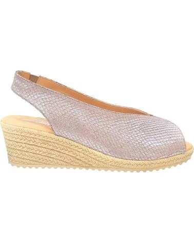 D´CUTILLAS CHAUSSURES SANDALES COMPENSÉES FEMME BEIGE