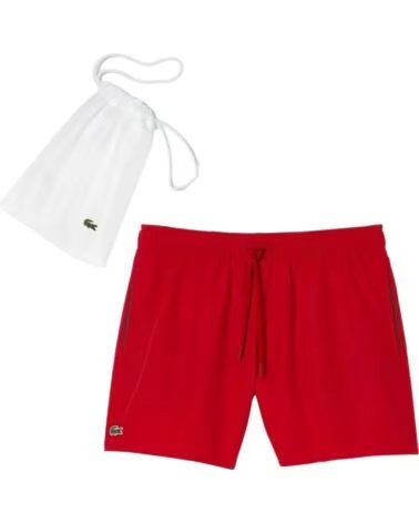 LACOSTE SHORT MH6270 008 UN POUR HOMME ROUGE ROJO