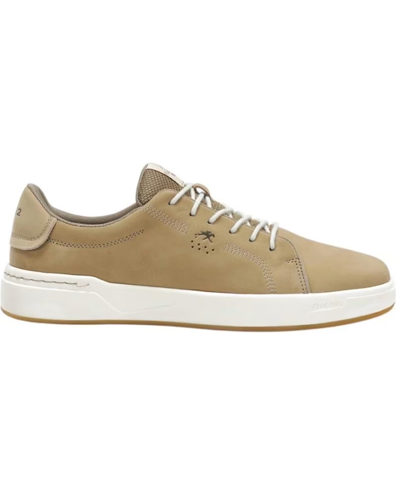 FLUCHOS BASKETS EN CUIR POUR HOMME BEIGE