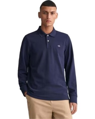 GANT POLO MANCHES LONGUES 2230433 HOMME BLEU AZUL