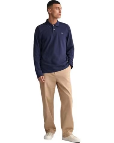 GANT POLO MANCHES LONGUES 2230433 HOMME BLEU AZUL