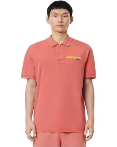LACOSTE POLO MANCHES COURTES PH742600ZVO ROSE HOMME ROSA