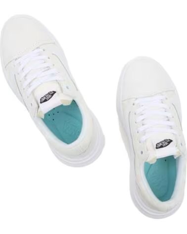 BASKETS VANS OLD SKOOL OVERT CC BLANC BLANCO