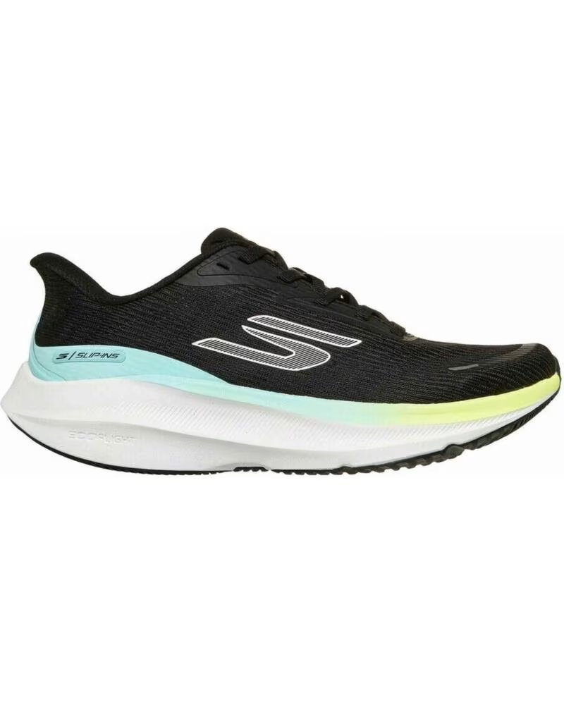SKECHERS SCARPE DA RUNNING DONNA NERO NEGRO