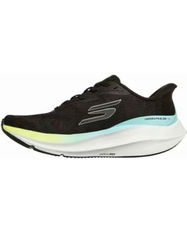 SKECHERS SCARPE DA RUNNING DONNA NERO NEGRO