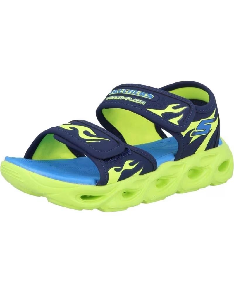 SKECHERS THERMO-FLASH SANDALIAS INFANTILES AZUL Y VERDE