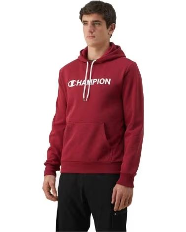 CHAMPION FELPA CON CAPPUCCIO UOMO MELANZANA BERENJENA