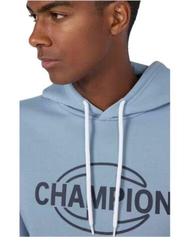 CHAMPION OUTERWEAR FELPA CON CAPPUCCIO UOMO BLU AZUL