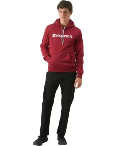CHAMPION FELPA CON CAPPUCCIO UOMO MELANZANA BERENJENA