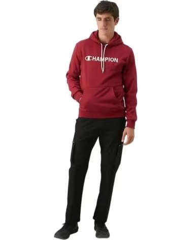 CHAMPION FELPA CON CAPPUCCIO UOMO MELANZANA BERENJENA