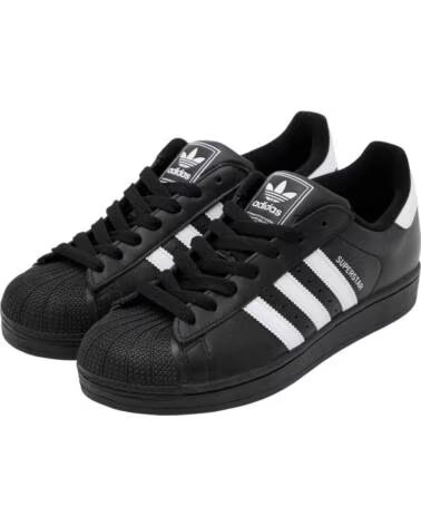 ADIDAS SCARPE DA GINNASTICA JI0079 SUPERSTAR CBLACK-FTWWHT-CBLACK NEGRO