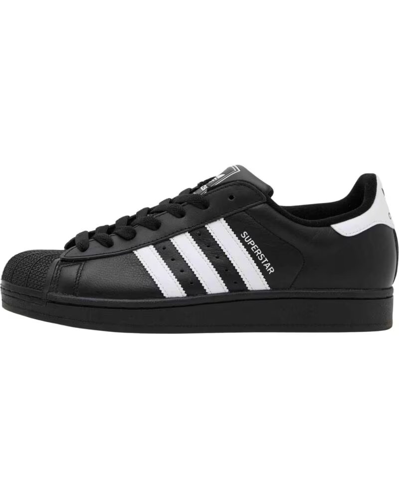 ADIDAS SCARPE DA GINNASTICA JI0079 SUPERSTAR CBLACK-FTWWHT-CBLACK NEGRO
