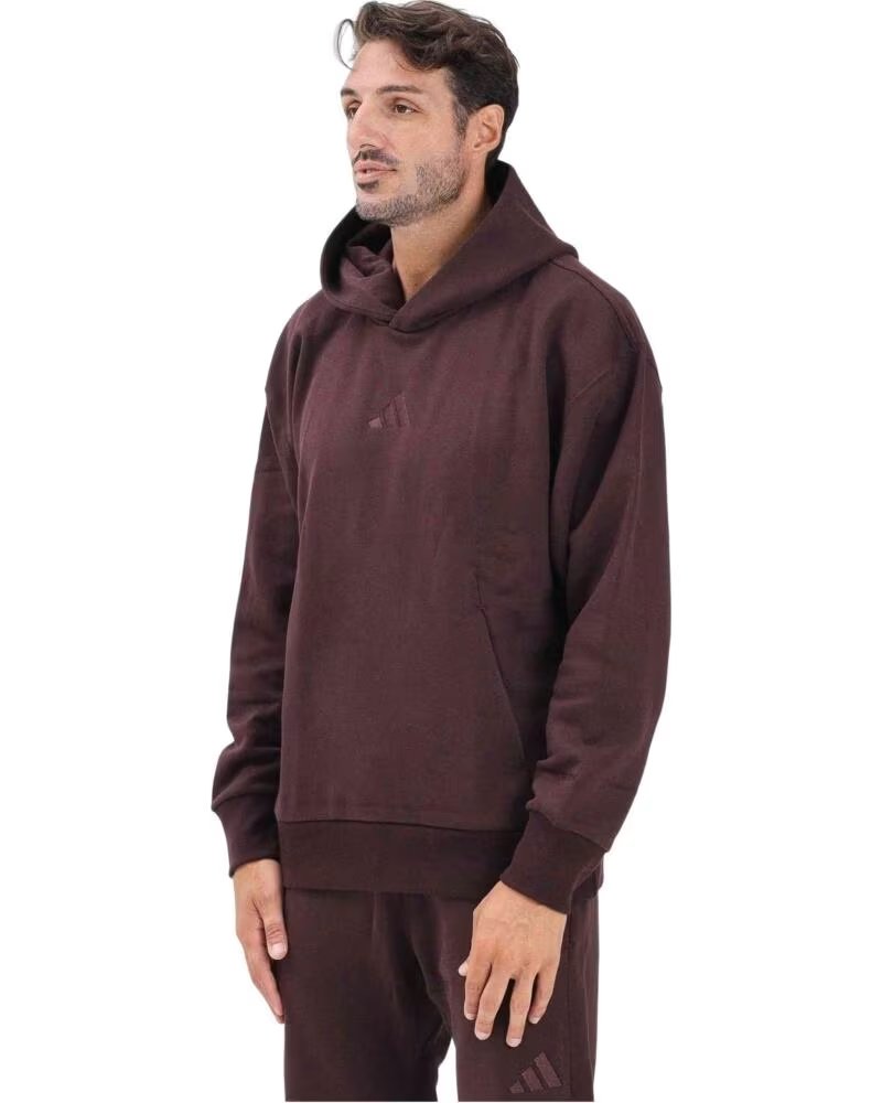 ADIDAS FELPA CON CAPPUCCIO E TASCA MARSUPIO DA UOMO MARRóN